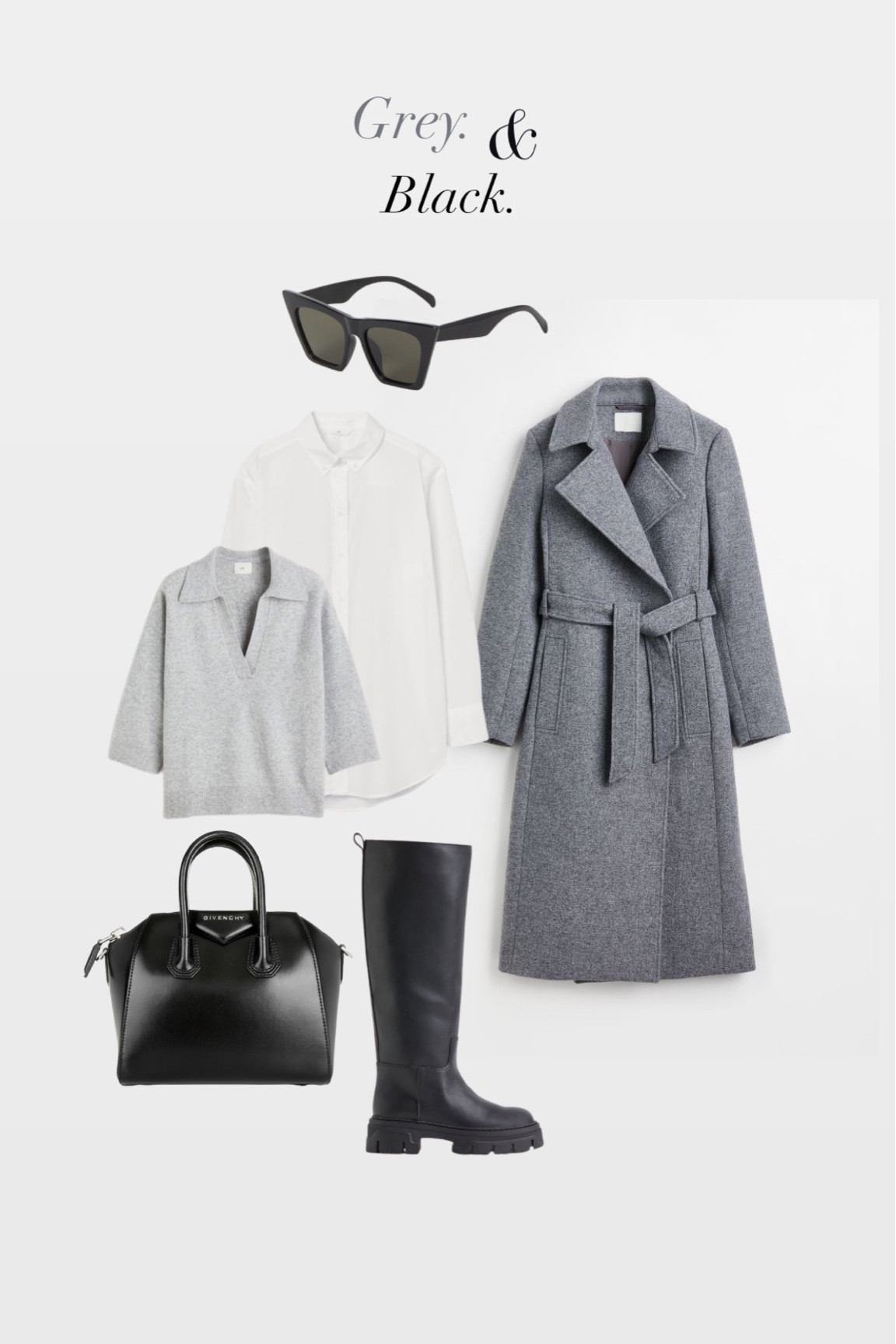 Grey and black. 

#LTKeurope #LTKunder50 #LTKstyletip