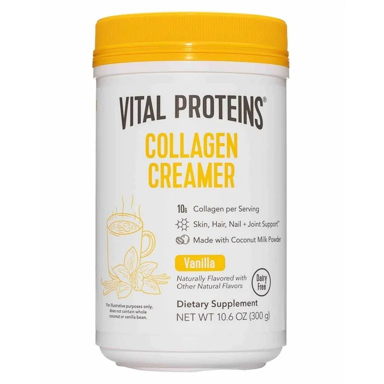 Vital Proteins Vanilla Collagen Creamer, 10.6 oz, Protein Powder Supplement | Walmart (US)