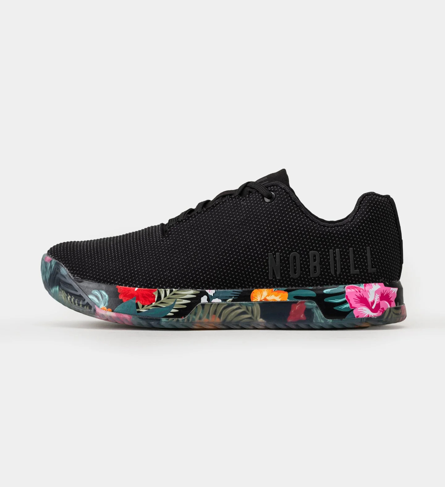 Women's Black Wild Flower Impact Shoes | NOBULL | NOBULL