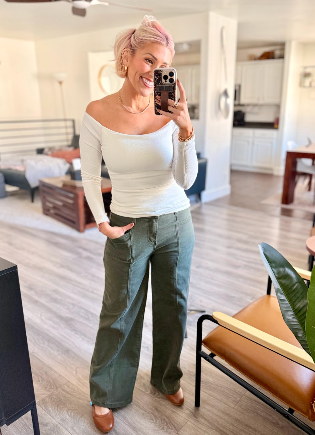 Loving these baggy jeans with a comfy top and these unique shoes. Jeans: 8 Top: Small Shoes: TTS 

 #LTKootd #LTKSaleAlert #LTKFindsUnder50