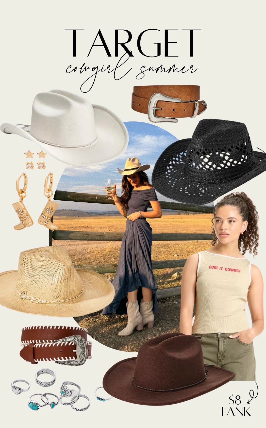 Target western accessories! Loving the cowgirl summer trend, perfect for country concert outfits or to add a western touch to any look.

#LTKStyleTip #LTKSaleAlert #LTKFindsUnder50