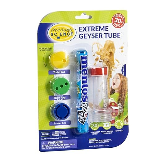 Steve Spangler Science Extreme Geyser Tube - Science Kit for Kids - Mentos & Soda Lab Experiment ... | Amazon (US)