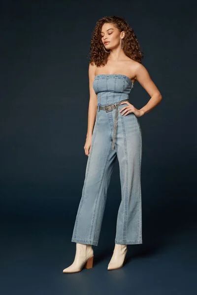 Twill Tube Jumpsuit | Forever 21