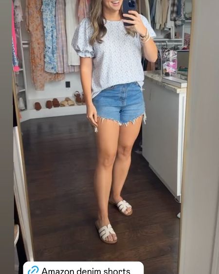Amazon casual outfit 

Summer outfit : 
Denim shorts
Floral top
Sandals
Travel outfit 
Jean shorts 

#LTKFindsUnder50 #LTKVideo #LTKSeasonal