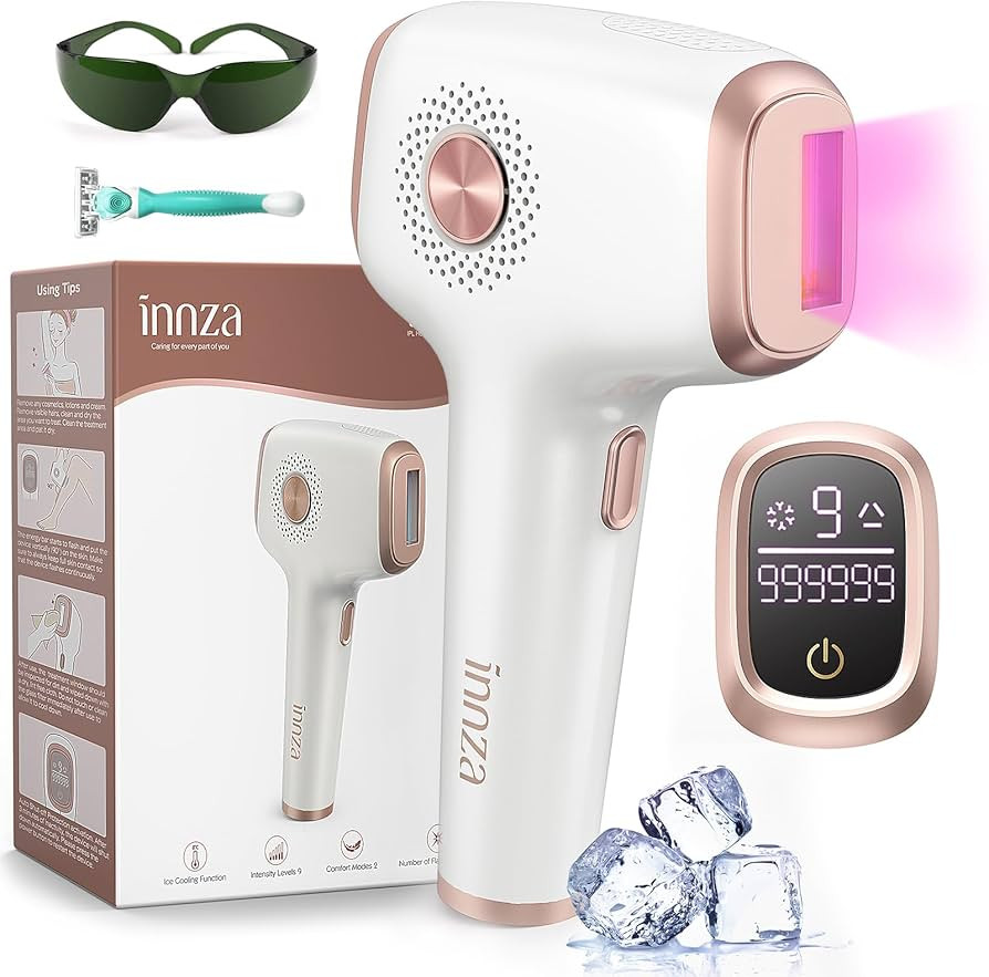 INNZA Laser Hair Removal with Ice Cooling Care Function for Women Permanent,999,999 Flashes Painl... | Amazon (US)