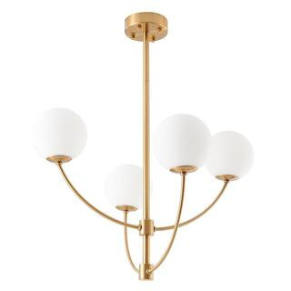 Shiloh 4-Light Brass Chandelier DC09C26G - The Home Depot | The Home Depot