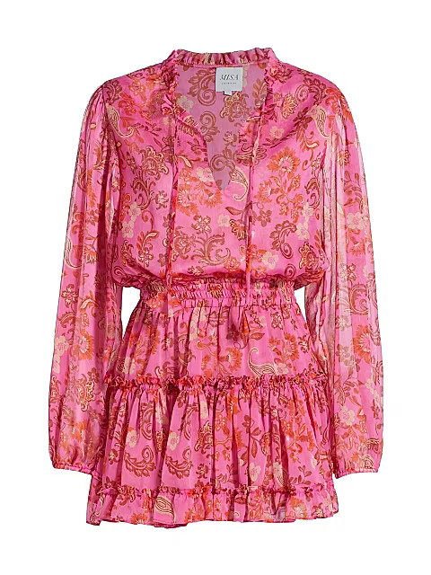 Lorena Blouson Minidress | Saks Fifth Avenue