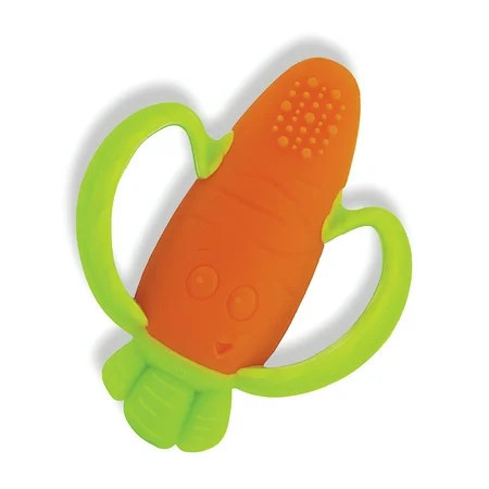 Infantino Lil' Nibbles Soft Baby Teether for Newborns & Toddlers 6-12 Months Unisex, Carrot | Walmart (US)