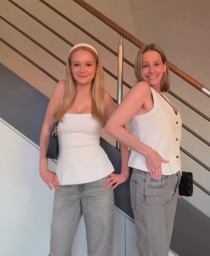 Not my best outfit but… once again when your teen daughter says let’s match again… the answer will always be yes 😂😂

And then she asks to borrow your boots and you have to say yes 😉 (but p.s.  I borrowed her hoops so… 🤷🏼‍♀️) #happymothersday #momlife #minime 

 