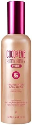 Coco & Eve Body Highlighter SPF 50 – Shimmer Sunscreen, Broad Spectrum Sun Protection, Lightwei... | Amazon (US)