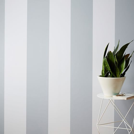 Chasing Paper Wall Panel, 2'x4', Gray Stripe | West Elm (US)