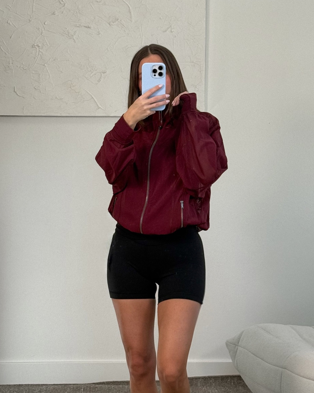 still not over burgundy ❤️‍🔥 this oversized define mesh jacket has been my favorite throw-on lately and somehow makes even a simple workout set feel elevated

lululemon, lululemon define jacket, lululemon oversized jacket, lululemon mesh jacket, burgundy outfit, athleisure outfit, workout outfit women, pilates outfit, casual activewear, elevated athleisure, black biker shorts outfit, oversized jacket outfit, comfy casual outfit, spring outfit ideas, summer activewear, everyday outfit inspo, sporty chic outfit

#LTKSeasonal #LTKfitnessgoals #LTKootd