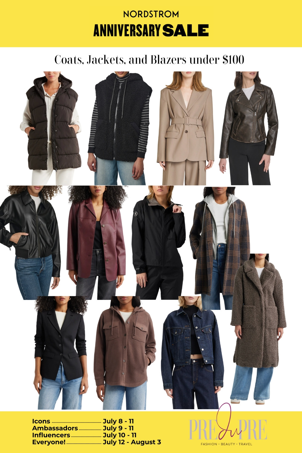 Stay warm without blowing your budget! These coats, jackets, and blazers under $100 from the Nordstrom Anniversary Sale offer fashion-forward options for layering season. Think leather looks, plaid classics, and timeless wool, now’s the time to grab your outerwear staples! #OuterwearUnder100 #NordstromSale #FallLayering #LTKFallFashion #PredupreOuterwear 

 #LTKSeasonal #LTKSaleAlert #LTKFindsUnder100