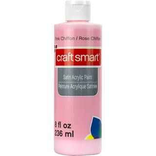 Satin Acrylic Paint By Craft Smart®, 8 oz in Pink Chiffon | Michaels® | Michaels Stores