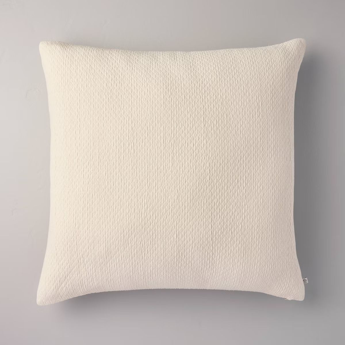 26"x26" Micro Diamond Textured Euro Pillow Cream - Hearth & Hand™ with Magnolia | Target