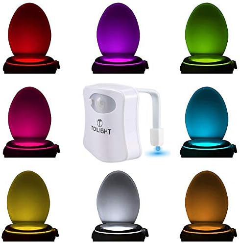 The Original Toilet Night Light Tech Gadget. Fun Bathroom Motion Sensor LED Lighting. Weird Novel... | Amazon (US)