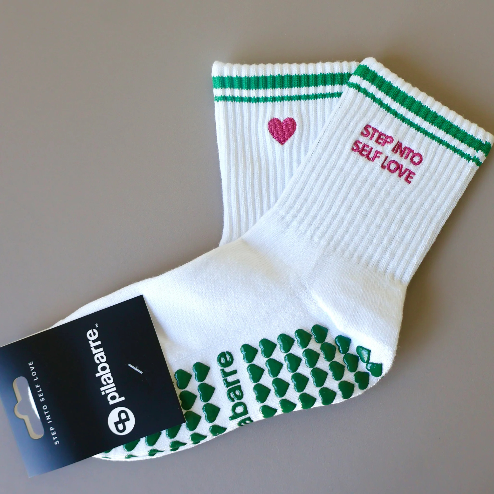 Step Into Self Love Grip Socks | Pilabarre