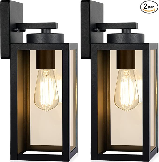 Outdoor Wall Light Fixtures, Exterior Waterproof Lanterns, Porch Sconces Wall Mounted Lighting wi... | Amazon (US)