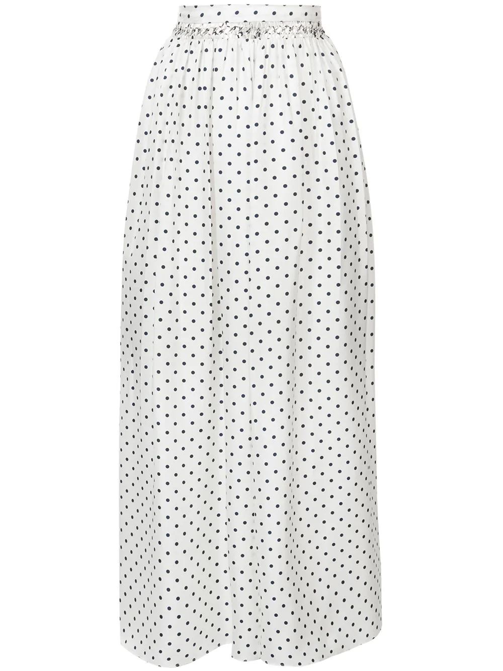 Gabriela Hearst long spot print skirt - White | FarFetch US
