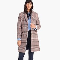 Plaid single-breasted topcoat | J. Crew US