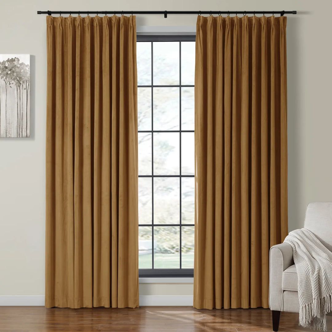 Birkin Velvet Curtain Pleated | TWOPAGES