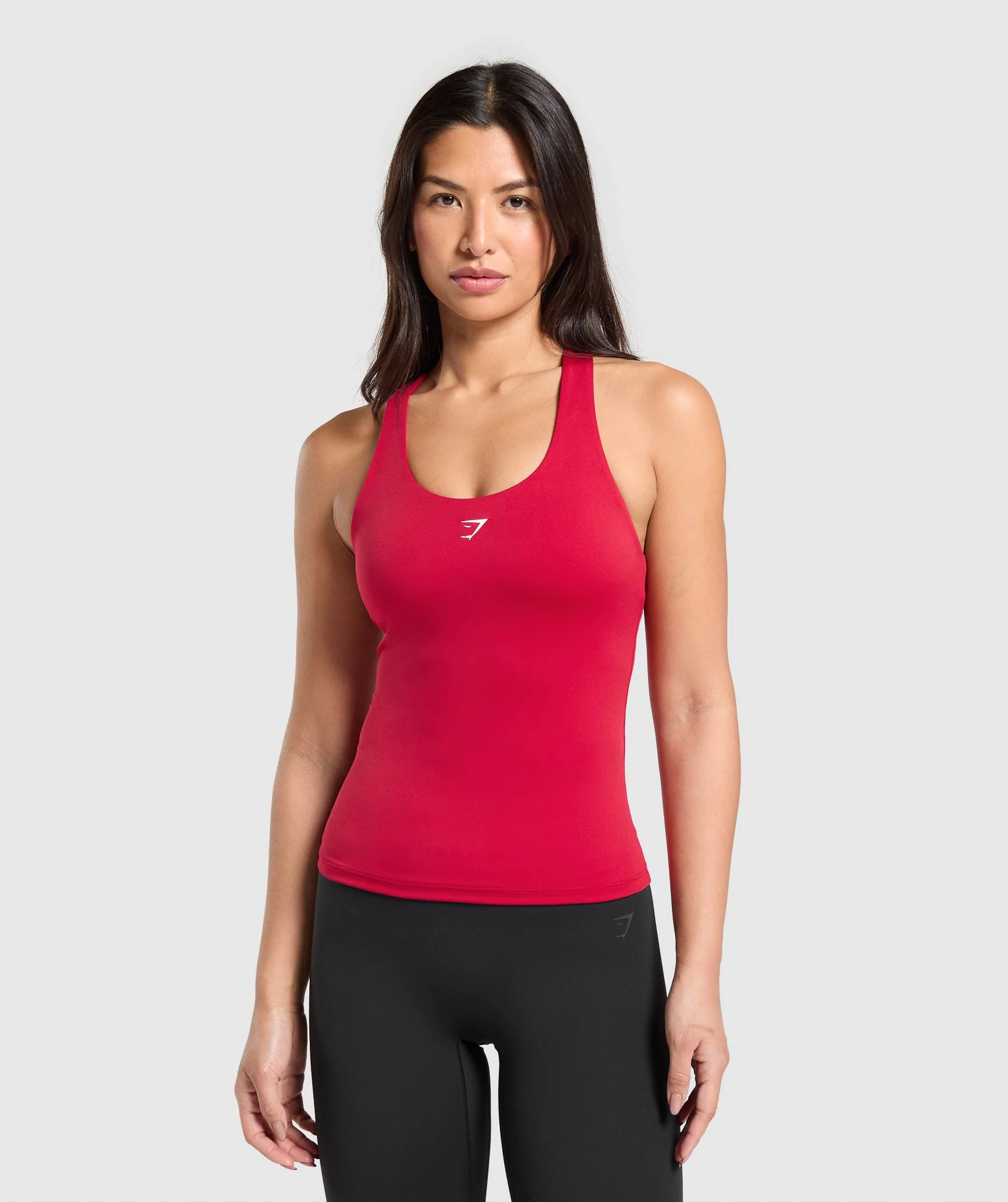 Gymshark Everyday Racer Back Tank With Shelf - Carmine Red | Gymshark US