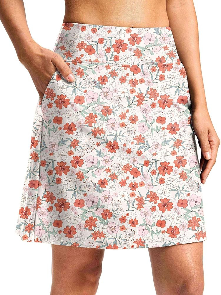 Viodia Women's 20" Long Swim Skirt Skort High Waisted Modest Bathing Suit Swimsuit Bottoms Beach ... | Amazon (US)