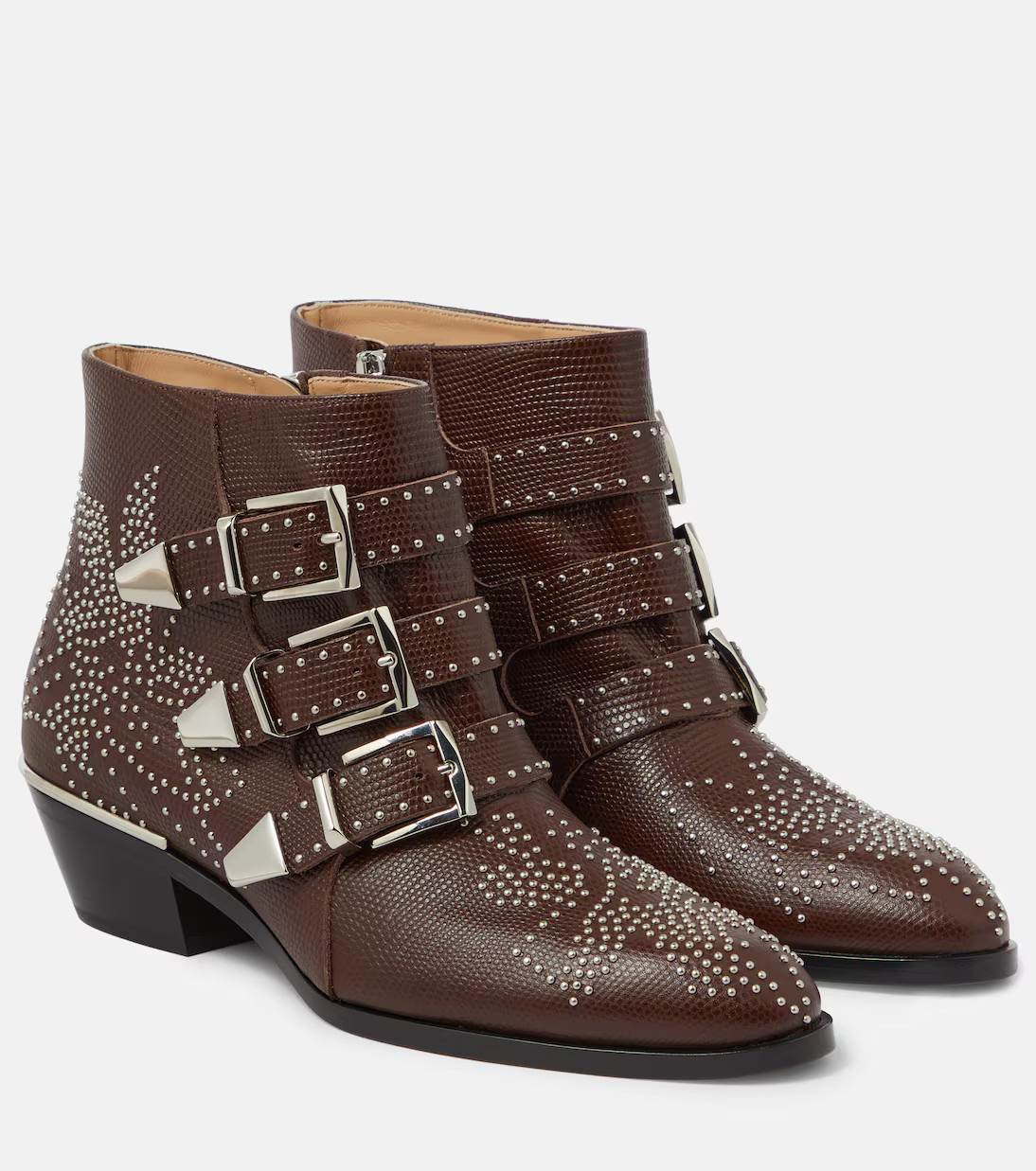 Susan studded leather ankle boots | Mytheresa (UK)