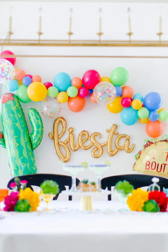 Fiesta Balloon Garland Kit - Bachelorette Balloon Garland - Taco Twosday Balloon Garland - Cinco ... | Etsy (US)