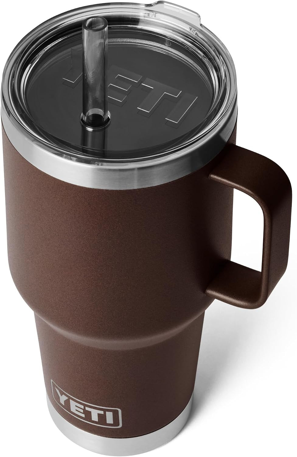 YETI Rambler Straw Mug, Stainless Steel Vacuum Insulated Mug with Stronghold Lid, Wetlands Brown, 35 oz (1 l) | Amazon (UK)