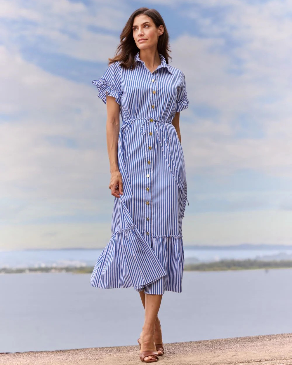 Pippa Dress - Cotton Shirting | Jude Connally