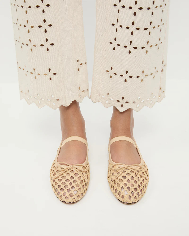Leonie Natural Crochet Ballet Flat | Loeffler Randall