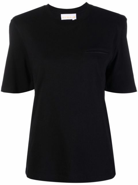 padded-shoulder organic-cotton T-shirt | Farfetch (RoW)