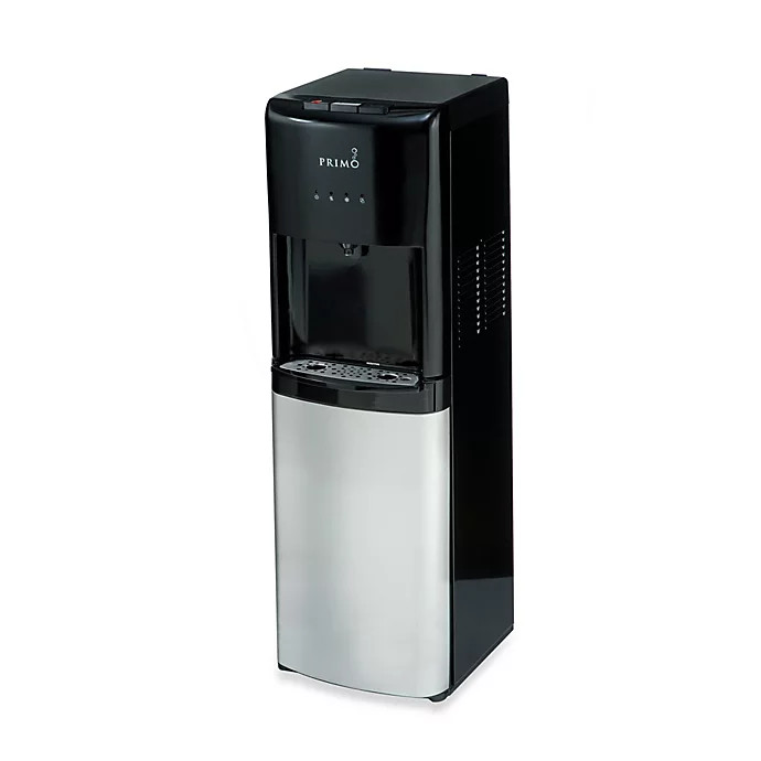 Primo Bottom Load Hot, Cool and Cold Water Dispenser in Black/Stainless Steel | Bed Bath & Beyond