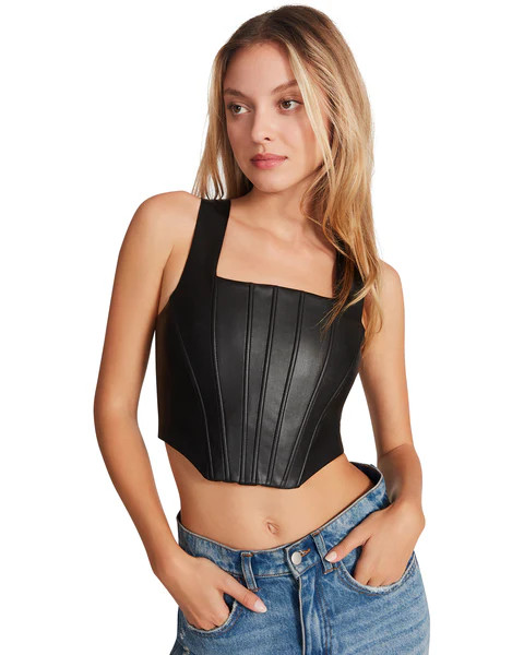 KIMMIE CORSET BLACK | Steve Madden (US)