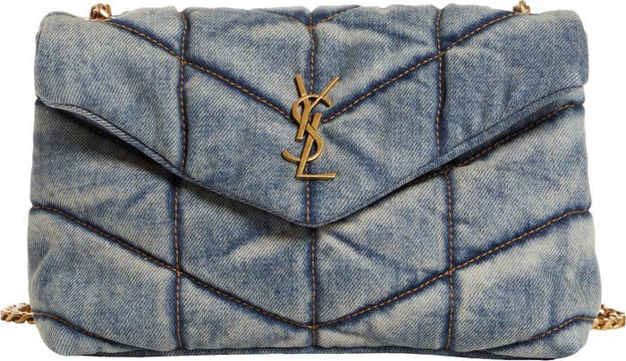 Toy Loulou Puffer Matelassé Denim Crossbody Bag | Nordstrom | Nordstrom