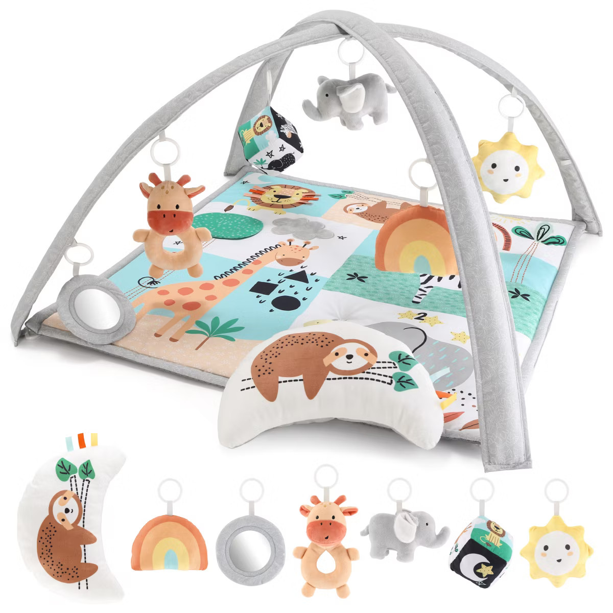 The Peanutshell Safari 123, 7-in-1 Activity Gym & Play Mat for Baby | Target
