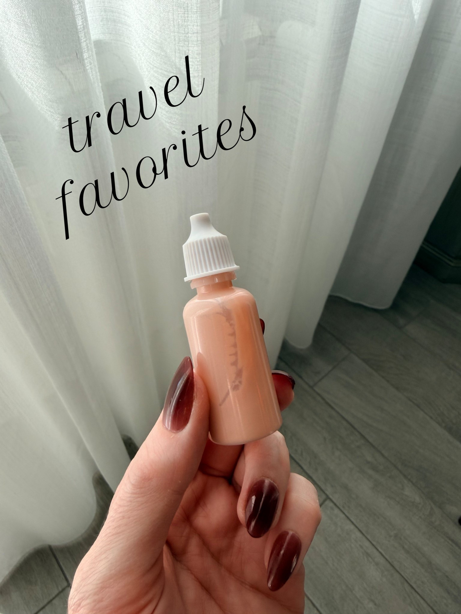 One of many travel favorites. This is how I decant liquid foundation if you don’t like traveling with full size/glass bottles. 

travel must haves
Travel accessories
Travel essentials



#LTKTravel #LTKBeauty