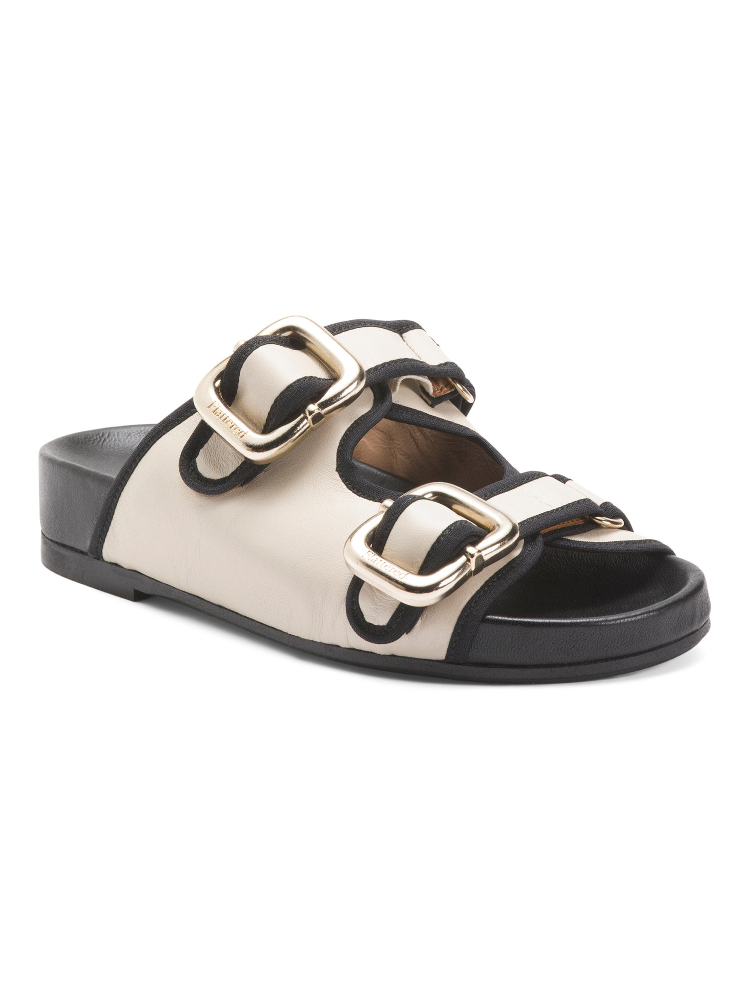 Made In Spain Leather Bono Buckle Sandals | TJ Maxx