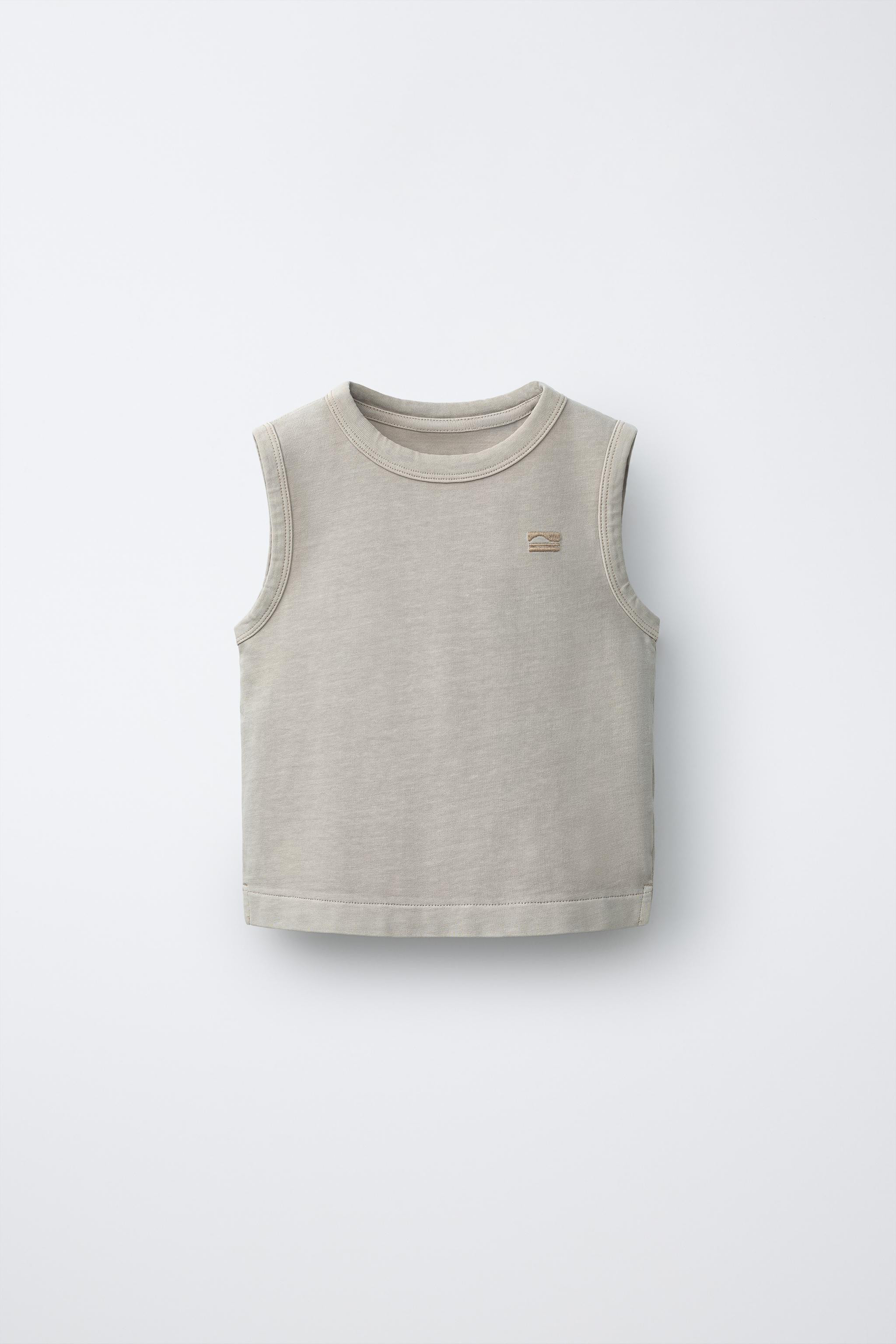 EMBROIDERED GARMENT DYE T-SHIRT | Zara US