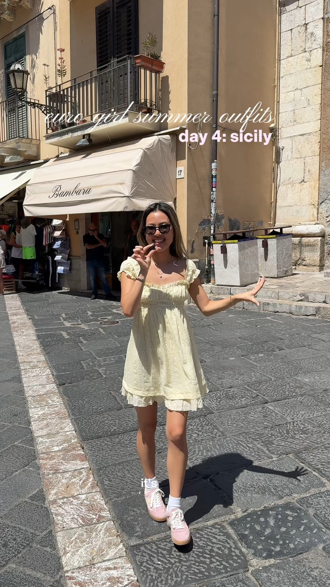 euro girl summer outfits day 4 in taromina sicily! love the flow ones of this dress for a hot day, (does run a little long on me) wearing a size 0 :) 

princess polly code: PPASHLEY 

europe outfits, summer dress, summer mini dress, princess polly dress, butter yellow dress, flowy dress, princess polly finds, european summer outfits and 

#LTKFindsUnder100 #LTKStyleTip #LTKPetite