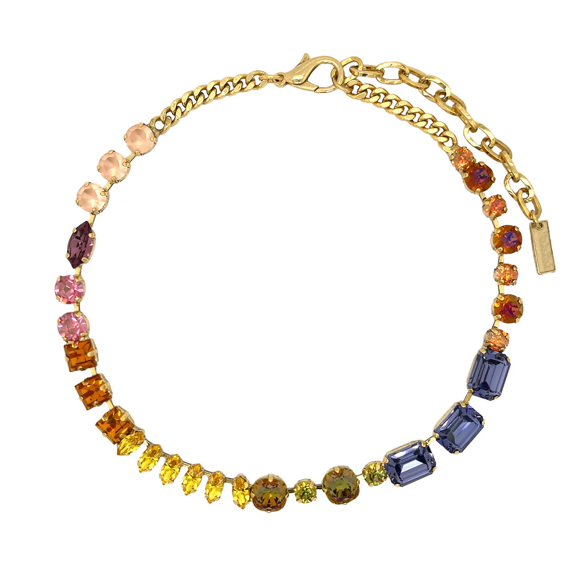Mixed Shape Crystal Necklace | Jennifer Miller Jewelry