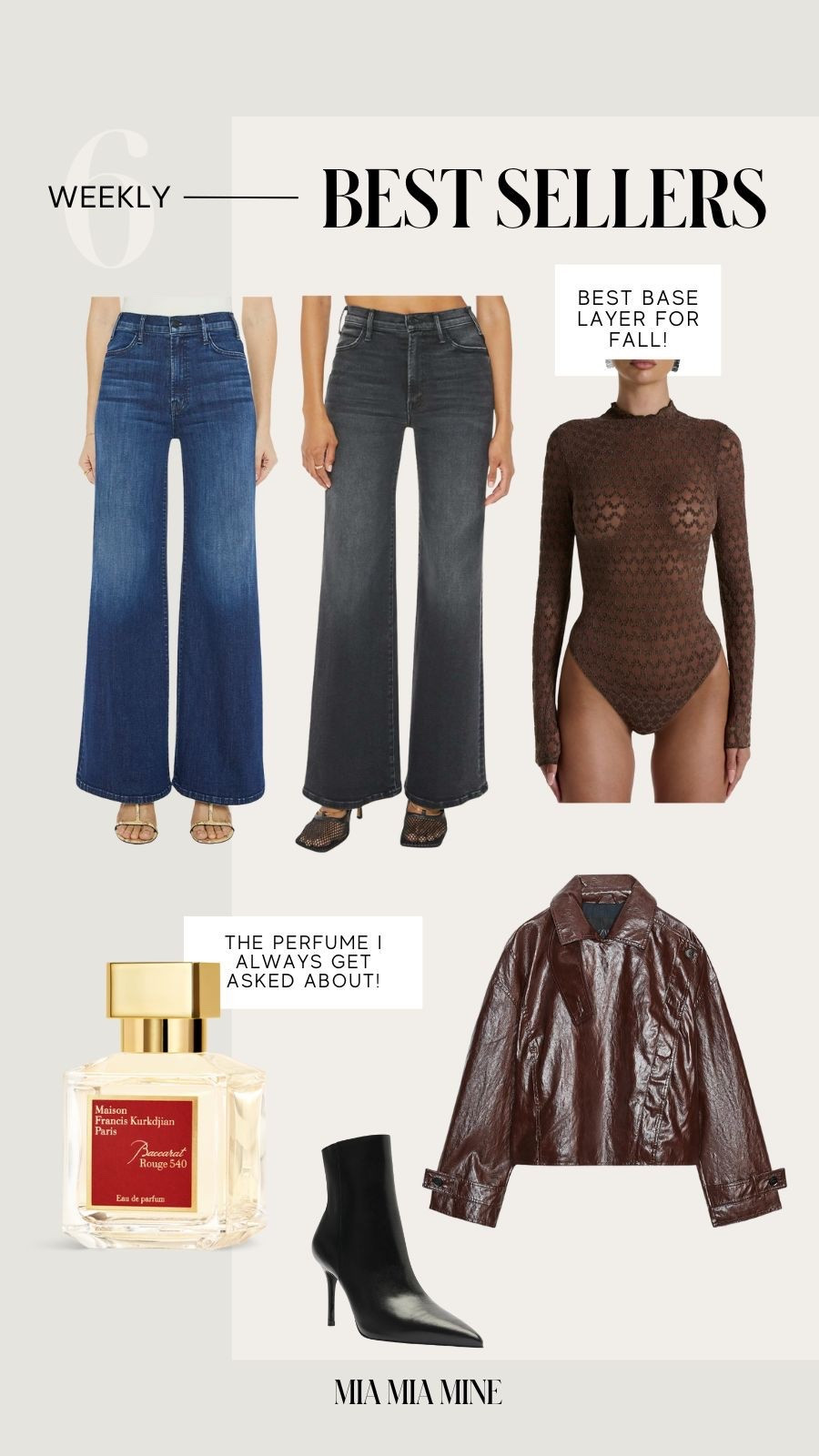 Last week’s best sellers on #miamiamine
Mother hustler roller sneak Jeans
Mother gray denim
Naked wardrobe velvet and lace bodysuit
Zara shiny faux leather jacket 
Baccarat rouge 540
Schutz booties 



#LTKStyleTip #LTKHoliday #LTKSeasonal