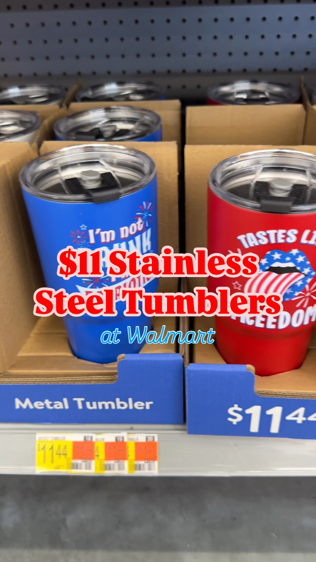 How cute are these $11 stainless steel tumblers from Walmart! Perfect for any Fourth of July celebration!

#LTKFamily #LTKSeasonal #LTKParties