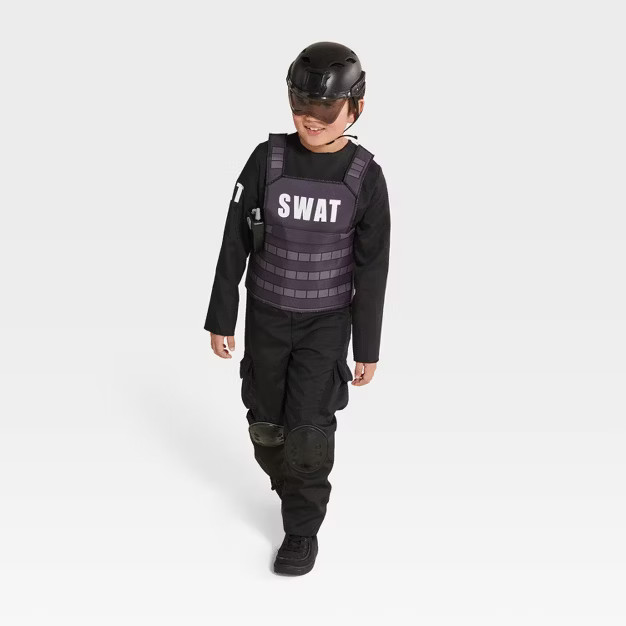 Kids' SWAT Officer Halloween Costume Jumpsuit with Accessories - Hyde & EEK! Boutique™ | Target