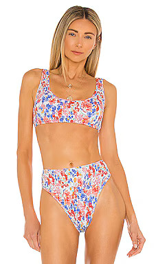 L*SPACE Izzie Bikini Top in Flowers Forever from Revolve.com | Revolve Clothing (Global)