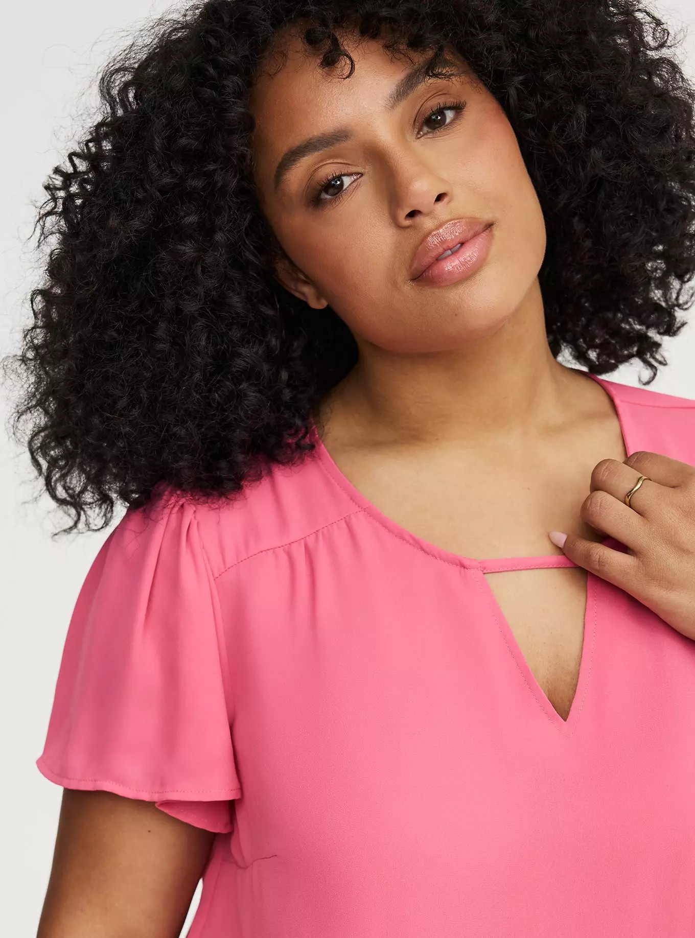 Harper Flutter Sleeve Blouse | Torrid (US & Canada)