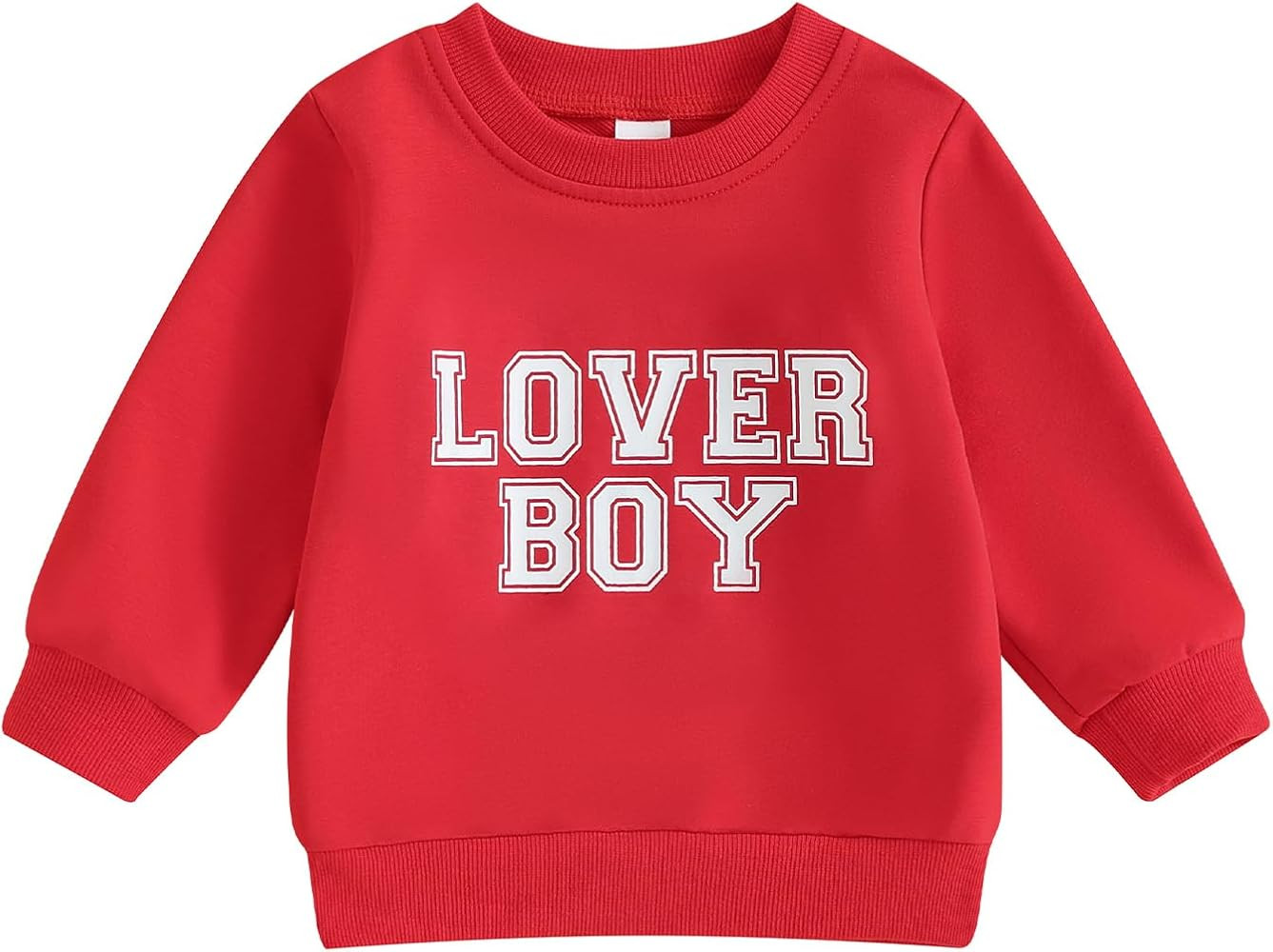 JLKGICF Toddler Baby Girl Boy Valentine's Day Outfit Cute Letter Print Sweatshirt Crewn... | Amazon (US)