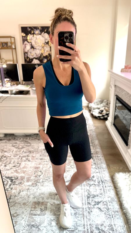 Gym Attire / Athleisure 

Comfortable, stretchy, and stays in place when I run. The side pocket is super helpful to slide my phone into whether I’m running or doing things around the house. 

#everypiecefits

Work out clothes
Gym clothes
Gym attire 
Athleisure 
Athletic clothes 
Exercise clothes
Exercise shorts 
Running shorts 
Biking shorts

#LTKover40 #LTKsalealert #LTKfitness