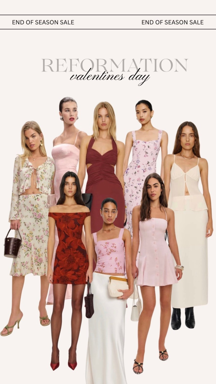 Reformation up to 70% off end of season sale! Top picks for Valentine’s Day! 💕

#reformation #reformationsale #valentinesday #valentinesdayoutfits #valentinesdaydresses #dresses #outfits #styletip #reformationstyle #reddresses #pinkdresses #floraldresses #springstyle #eveningdresses #datenightoutfits #weddingguestdresses #dressesunder100 

#LTKSeasonal #LTKSaleAlert #LTKValentine